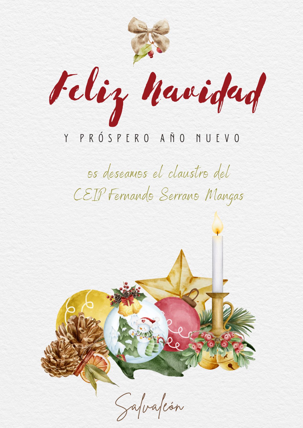 Tarjeta Felicitación de Navidad 23 24