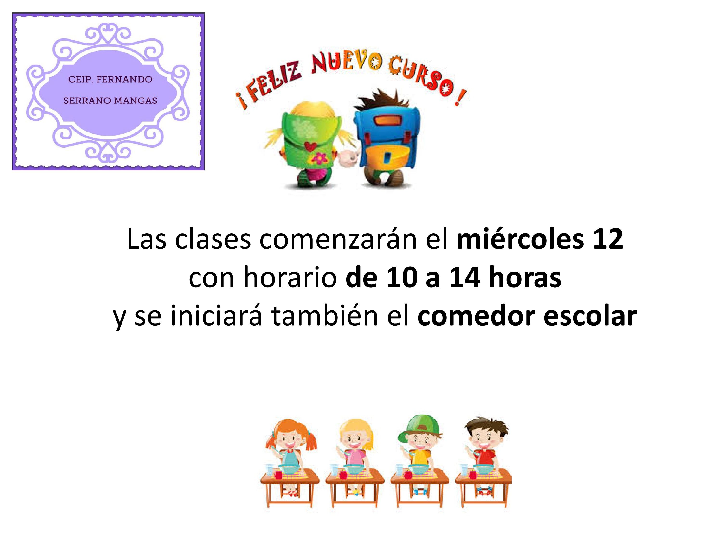 Comienzo clases 1-0