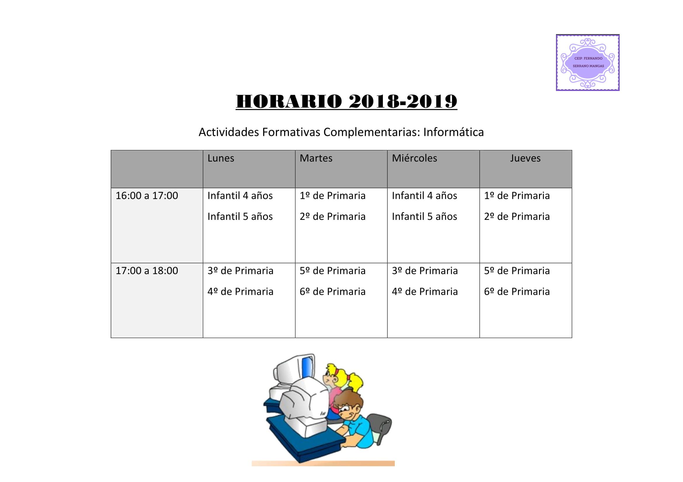 HORARIO AFC-1